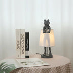 Frog Resin Desk Lamp: Retro Design LED Bedroom Lighting Fixture