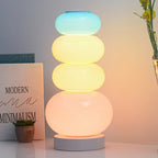 Glowbule Bead Floor Light: Candy Glass Lamp for Bedroom, Living Room, Children's Room