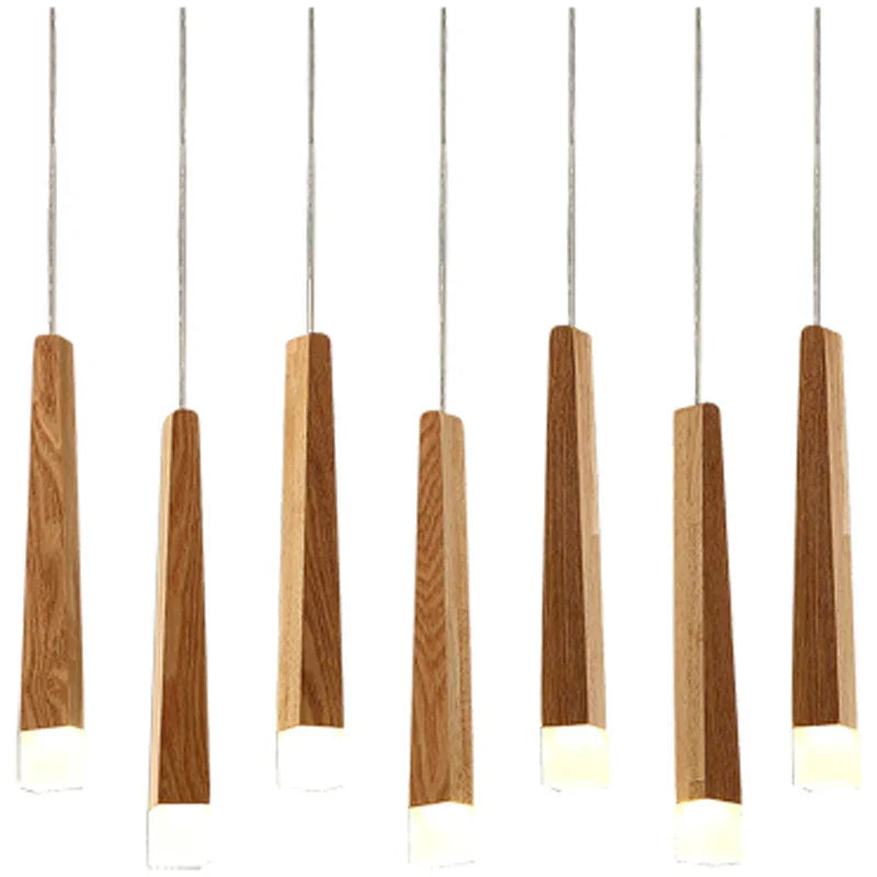 Modern Wood Chandelier Pendant for Dining Room, Living Room, Bedroom