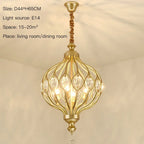 Vintage Lantern Chandelier for Living Room Bedroom Stairwell - Modern Country Style Lighting