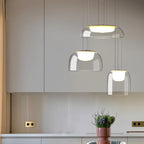 Glass Pendant Light: Modern Nordic Suspension Lighting for Bedroom, Living, Dining, Kitchen, Bar