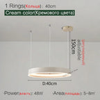 Modern Nordic Round Ceiling Chandelier Dining Bedroom Kitchen Lighting Lamps