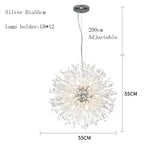Dandelion Chandelier LED Pendant Lamp for Dining Room, Bedroom, Shops