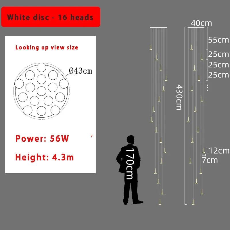 Minimalist Meteor Shower Chandelier for Modern Home Decor Lighting