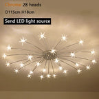 Nordic Sky Star Ceiling Lamps Modern Chandeliers Romantic Bedroom Children's Room Lighting