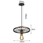 Rustic Metal Chandeliers: Vintage Industrial Pendant Lights for Home, Restaurant, Bar