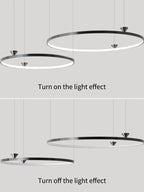 Italian Style Annular Pendant Lamp for Living Room, Dining Room, Bedroom