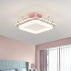 Kids' Room Ceiling Light in Gold Pink Blue for Bedroom and Living Room
