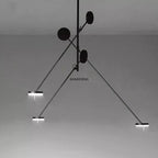 Modern Black LED Ceiling Chandelier for Restaurant Coffee Tables Room Desks