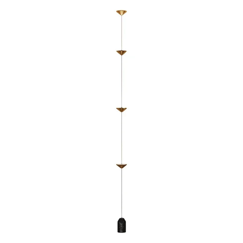 Cone Design Art Iron Hanging Cable Floor Lamp