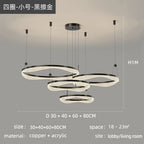 LED Ring Pendant Chandelier for Living Room Bedroom and Dining Room