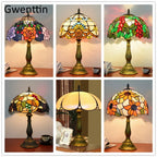 Tiffany Style Stained Glass Led Table Lamp