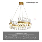 Crystal Chandelier: Luxury LED Pendant Lighting for Hotel, Lobby, Living Room