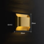 Post-Modern Copper Wall Lamp for Hotel Living Room Bedroom LED Lighting