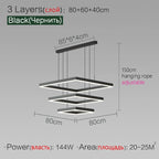 Modern LED Chandelier for Living Room by - Stylish Hanging Light Fixture for Dining and Bedroom