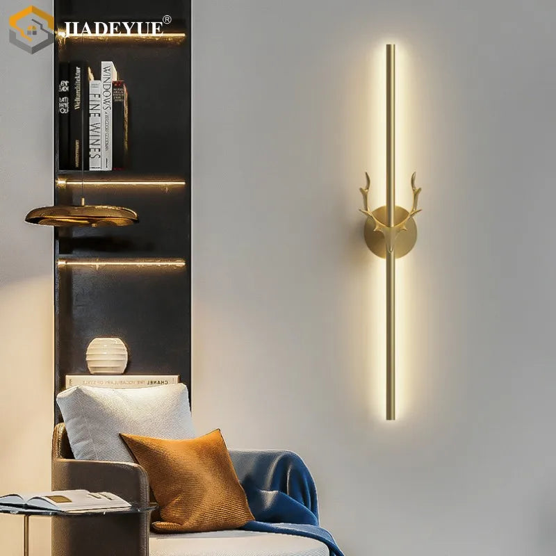 Deer Horn LED Wall Lamp for Staircase & Bedroom Decor