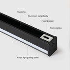 Black Gold LED Strip Wall Lights for Dining & Living Room Modern Minimalist Design