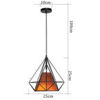 Retro Loft Industrial Pendant Light Chandelier Home Kitchen Decor Lampshade