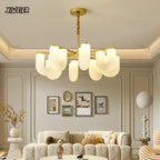 U-Shaped Milk White PE Pendant Lamp for Children's Bedroom and Living Room