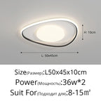 LED Ceiling Lights White Black Infinite Dimming Home Lighting Fixtures