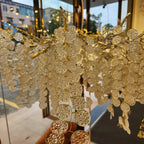 Crystal Pendant Chandelier: Elegant Lighting Fixture for Home, Dining Room, and Hotel