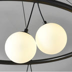 Magic Bean Pendant Chandelier White Glass Ball LED Lighting