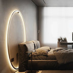 Modern LED Wall Lamp Ring Design USB Wall Sconce Lighting