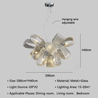 Luxury Glass Pendant Chandelier - Modern Minimalist Living Room Lighting Fixtures
