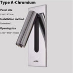 LED Wall Sconce Adjustable Reading Light for Hotel Bedroom, USB Charging