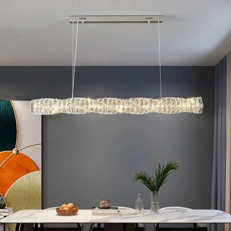 Elegant Crystal Pendant Chandelier for Modern Dining Rooms