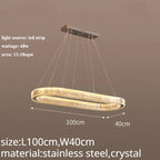 Crystal LED Chandelier: Modern Luxury Lighting for Living & Dining Room