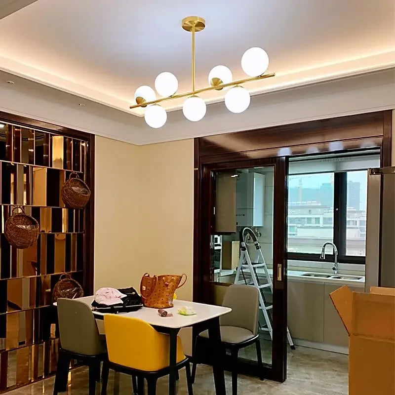 Milk White Glass Pendant Lights for Modern Indoor Decor Lighting