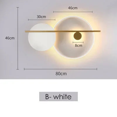 Modern Minimalist Bedroom Bedside Lamp Living Room Background Wall Designer Personality Light