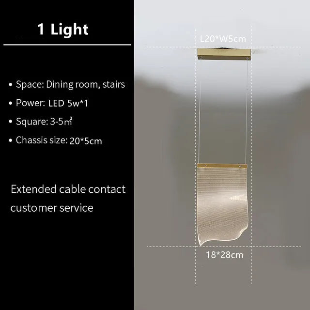 LED Ceiling Chandelier Stairs Pendant Lamp Modern Novelty Lighting Living Room Dining Room