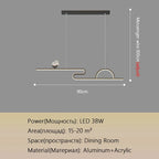 Butterfly Chandelier: Modern Minimalist Pendant Lamp for Dining Room, Study, Bar