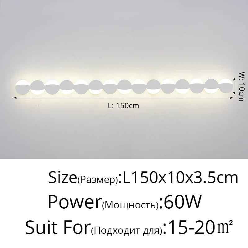 Spherical LED Wall Lamp for Bedroom and Living Room