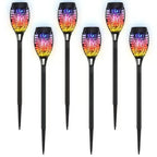 Solar Flame Torch Lights - Waterproof Outdoor Garden Decoration - 5 Color Options