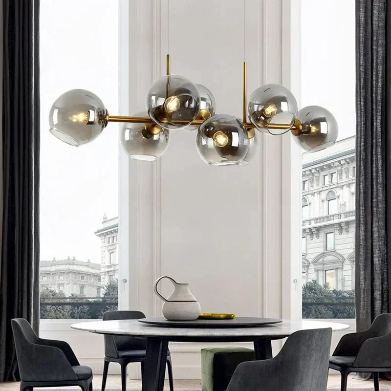 Postmodern Bean Chandelier for Living and Dining Rooms by Samsarah Lighting