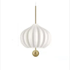 White Glass Chandelier for Dining, Kitchen, Bedroom & Exhibition Hall in Post-Modern Hotel