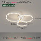 Nordic LED Ceiling Lamp 2023 - Modern Minimalist Bedroom Lighting