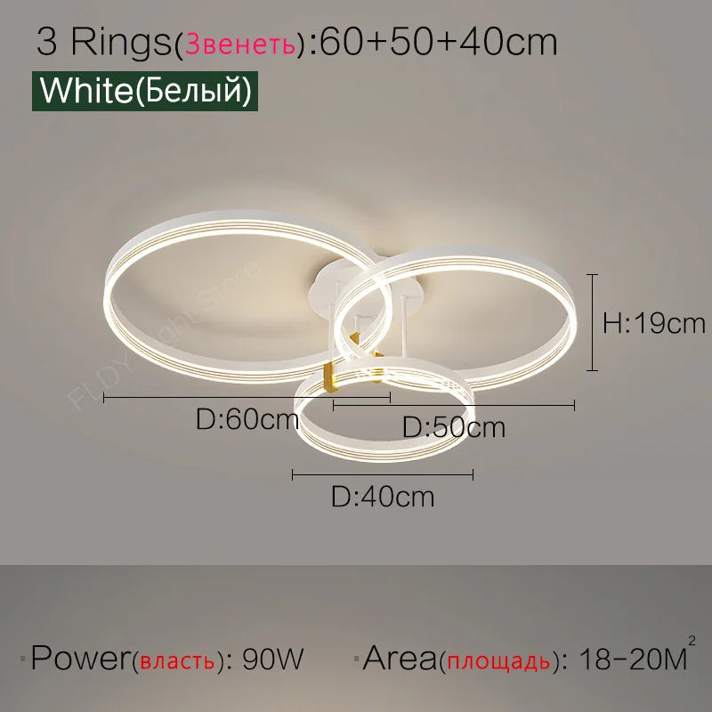 Nordic LED Ceiling Lamp 2023 - Modern Minimalist Bedroom Lighting