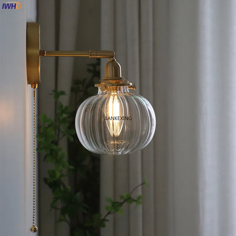 Glass Ball Wall Sconce Modern Wandlamp Stair Light for Bedroom Bathroom Mirror