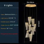 Duplex Building Chandelier: Modern, Luxurious, LED, Large, Creative, Villa Pendant Lamp
