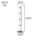 Glass LED Floor Lamp: Modern Nordic Design for Living Room and Bedroom Decor