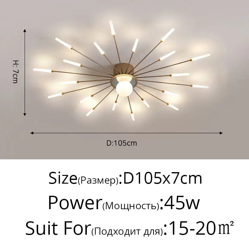 LED Chandelier Lights - Modern Indoor Lighting for Living Room, Kids Room, Bedroom