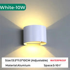 Outdoor Wall Light 10W Up Down Adjustable Angle for Corridor Garden Decor