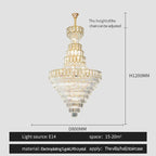 Elegant Crystal Chandelier for Luxury Living Room Decor