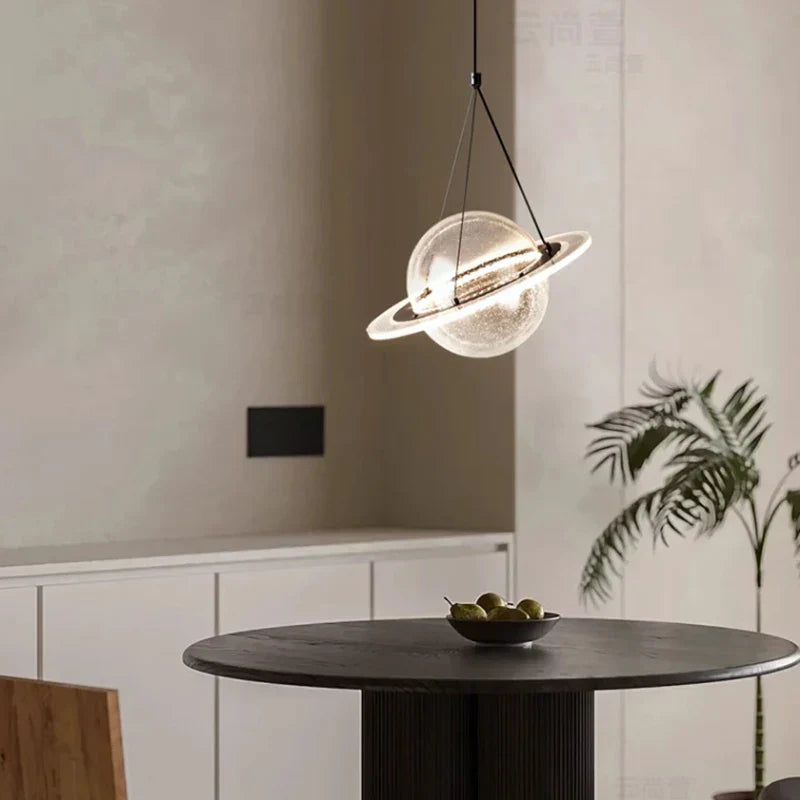 Nordic Globe Acrylic LED Chandelier Room Decor BED Lights
