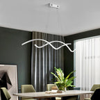 Nordic Minimalist LED Chandelier: Modern Aluminum Copper Pendant Lamp for Home Decor
