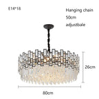 Modern Crystal Chandelier for High-End Living Room Decor Lighting